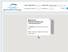 Tablet Screenshot of pre-cruisehotels.com